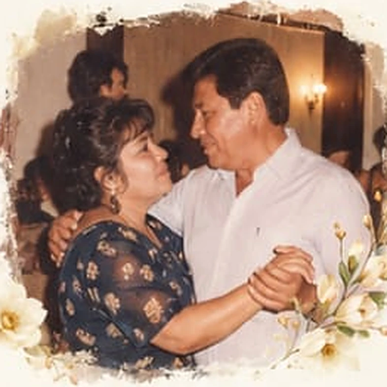 Ezequiel y Teresa bailando