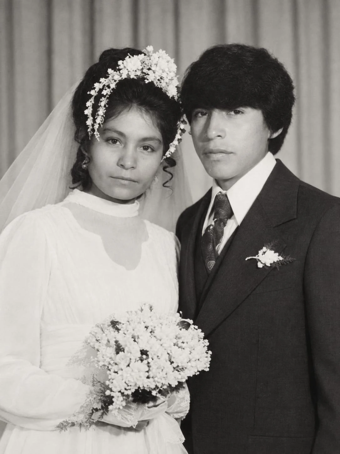 Ezequiel y Teresa en su boda